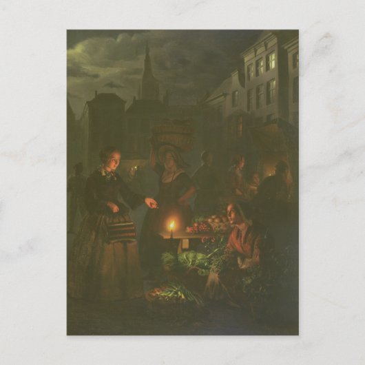 Carte Postale Le stand de légumes (Devant)