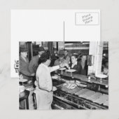 Carte Postale Le stand Hotdog de l'île Coney Nathan (Devant / Derrière)