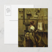 Carte Postale Le Studio de Corot (Devant / Derrière)