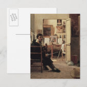 Carte Postale Le Studio des Ingres à Rome, 1818 (Devant / Derrière)