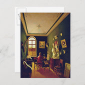 Carte Postale Le studio du peintre, 1843 (Devant / Derrière)