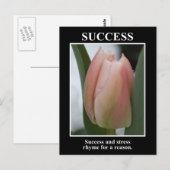 Carte Postale Le succès rime avec le stress pour une raison (Devant / Derrière)
