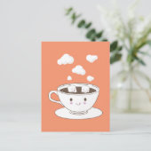 Carte Postale Le sucre drôle mignon cube se baigner dans la (Debout devant)