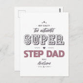 Carte Postale Le super beau-père authentique (Devant / Derrière)