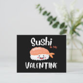 Carte Postale Le Sushi Est Ma Saint Valentin (Debout devant)