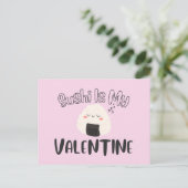 Carte Postale Le Sushi Est Ma Saint Valentin (Debout devant)