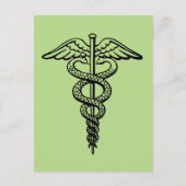 Carte Postale Le symbole Caduceus (Devant)