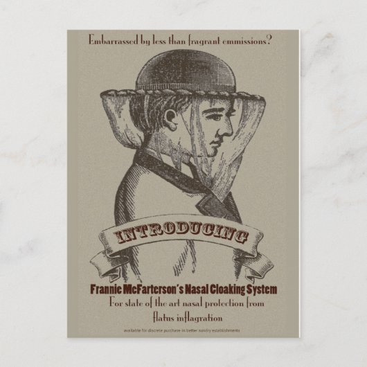 Carte Postale Le système de fermeture nasale de Frannie McFarter (Devant)