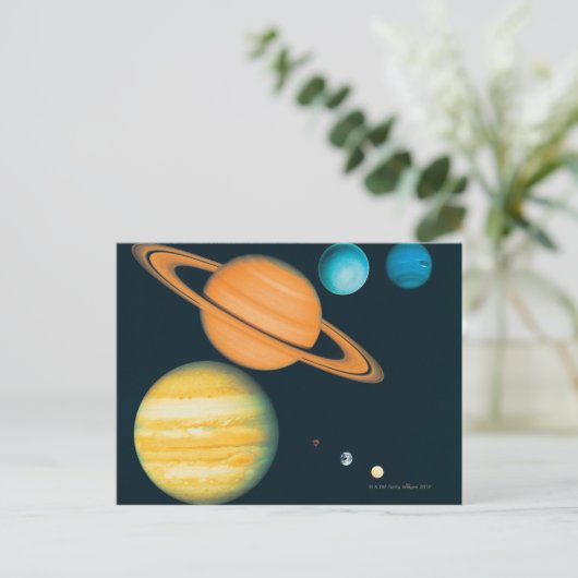 Carte Postale Le système solaire (Debout devant)