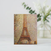 Carte Postale Le tableau de Georges Seurat : La Tour Eiffel (188 (Debout devant)