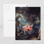 Carte Postale Le tableau de Jean-Honoré Fragonard (Devant / Derrière)
