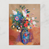 Carte Postale Le tableau de Odilon Redon, Bouquet de fleurs, (Devant)