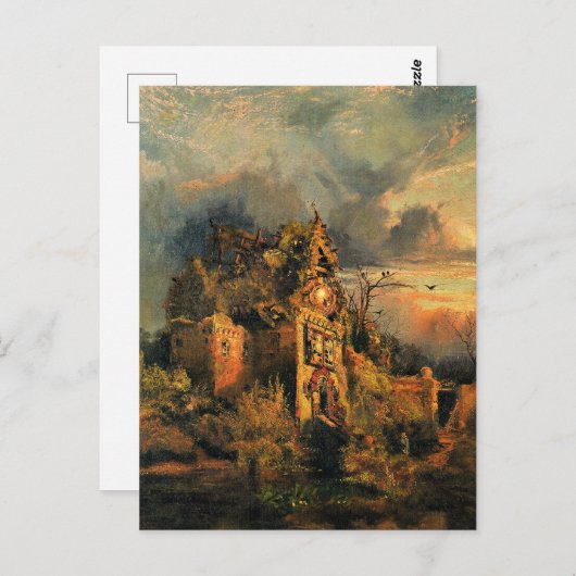 Carte Postale Le tableau de Thomas Moran, La Maison hantée, (Devant / Derrière)