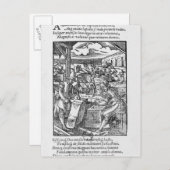 Carte Postale Le tailleur de pierre (Devant / Derrière)