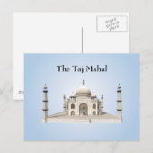 Carte postale : Le Taj Mahal (Devant / Derrière)