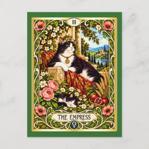 Carte Postale Le Tarot de la chatte impériale - Abondance et grâ