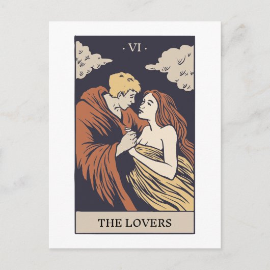 Carte Postale Le Tarot des Amants (Devant)