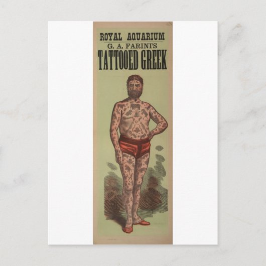 Carte Postale Le tatoué grec (Devant)