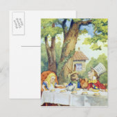 Carte Postale Le Tea Party de Mad Hatter (Devant / Derrière)
