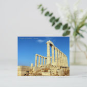Carte Postale Le temple de Poseidon à Sounio (Debout devant)