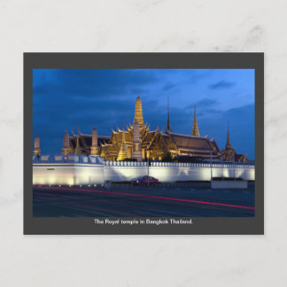 Carte Postale Le temple royal de Bangkok Thaïlande.