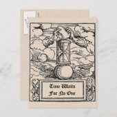 Carte Postale "Le Temps Attend Personne" Customisé (Devant / Derrière)