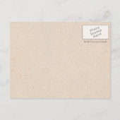 Carte Postale "Le Temps Attend Personne" Customisé (Dos)