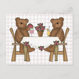 Carte Postale Le temps de Teddy Bear pour la limonade