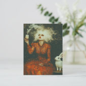 Carte Postale Le temps du thé avec le lapin blanc (Debout devant)