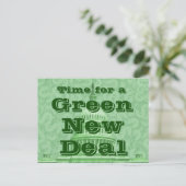 Carte Postale Le temps d'un New Deal vert (Debout devant)