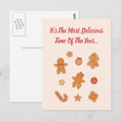 Carte Postale Le Temps Le Plus Délicieux De L'Année Gingerbread  (Devant / Derrière)