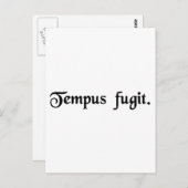 Carte Postale Le temps vole. (Devant / Derrière)