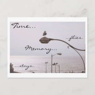 Carte Postale Le temps... vole. Mémoire...reste.