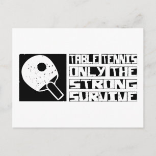 Carte Postale Le tennis de table survit