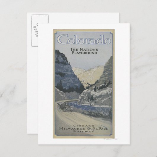 Carte Postale Le terrain de jeu de la nation (Devant / Derrière)