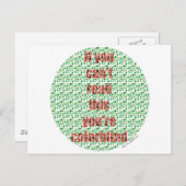 Carte Postale Le test Colorblind (Devant / Derrière)