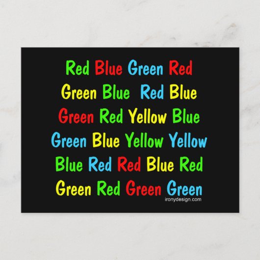 Carte Postale Le test Stroupe (Devant)