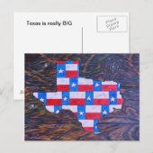 Carte Postale Le Texas est grand (Devant / Derrière)