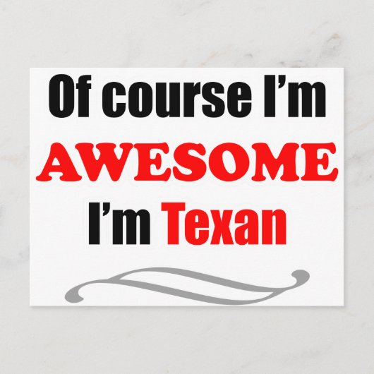 Carte Postale Le Texas est impressionnant (Devant)