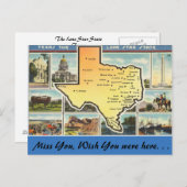 Carte Postale Le Texas, l'État étoilé (Devant / Derrière)