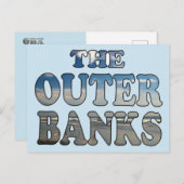 Carte Postale Le texte de plage des banques extérieures (Devant / Derrière)