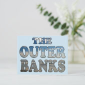 Carte Postale Le texte de plage des banques extérieures (Debout devant)