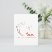 Carte Postale Le Thé Résout Tout (Debout devant)