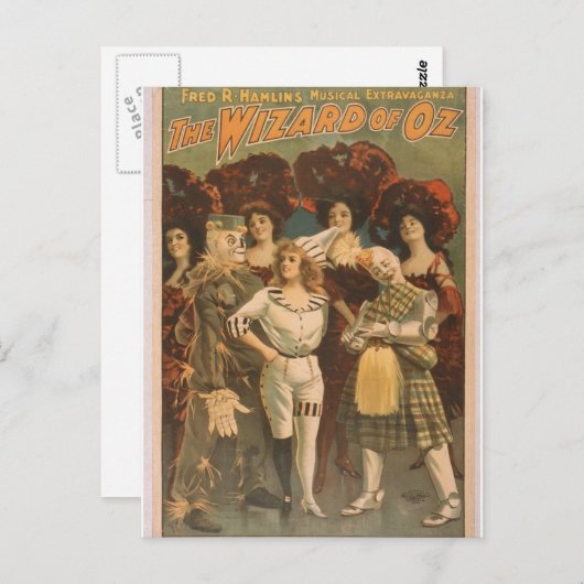 Carte Postale Le Théâtre Rétro du Magicien d'Oz (Devant / Derrière)