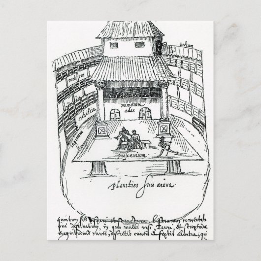 Carte Postale Le Théâtre Swan, Southwark (Devant)