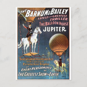 Carte Postale Le Théâtre Vintage du Balloon Horse Jupiter