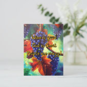 Carte Postale Le thème du vin (Debout devant)