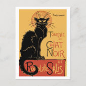 Carte Postale Le Théophile de la publicité pour le chat noir Ste (Devant)