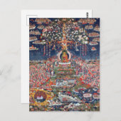 Carte Postale Le Tibet central Amitabha, le Bouddha de l'Ouest (Devant / Derrière)