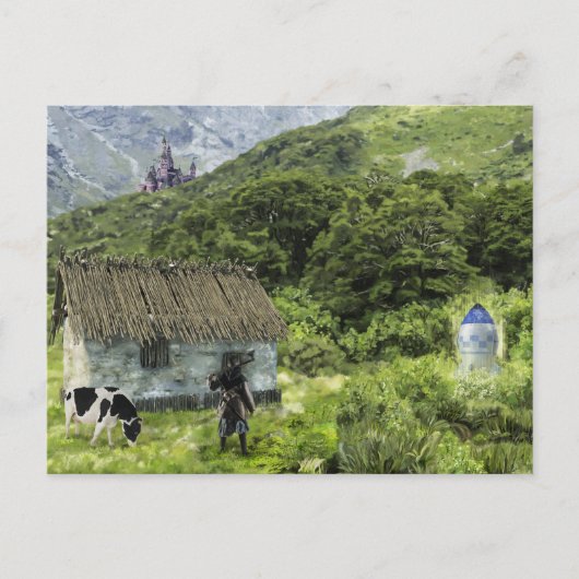 Carte Postale Le Time Machine Arrive (Devant)